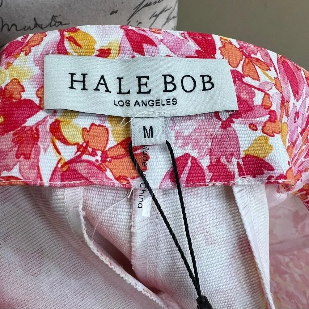 NWT Hale Bob Floral Print High Rise  Shorts Sz M